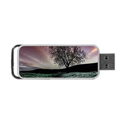 Sky Landscape Nature Clouds Portable Usb Flash (one Side) by Simbadda