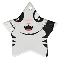 Meow Ornament (star) by evpoe