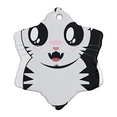 Meow Snowflake Ornament (two Sides) by evpoe