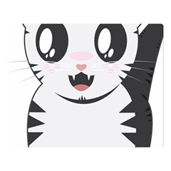 Meow Double Sided Flano Blanket (large)  by evpoe