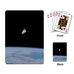 Amazing Stunning Astronaut Amazed Playing Card by Simbadda