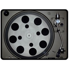 Turntable Record System Tones Double Sided Fleece Blanket (large)  by Simbadda