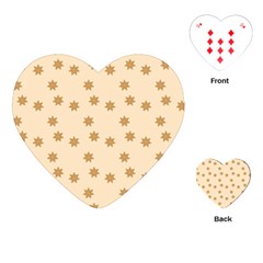 Pattern Gingerbread Star Playing Cards (heart)  by Simbadda