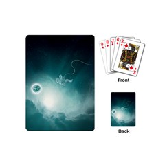 Astronaut Space Travel Gravity Playing Cards (mini)  by Simbadda