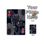 Patterns Dark Shape Surface Playing Cards 54 (Mini)  Front - Heart8