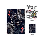 Patterns Dark Shape Surface Playing Cards 54 (Mini)  Front - Diamond7