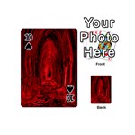 Tunnel Red Black Light Playing Cards 54 (Mini)  Front - Spade10