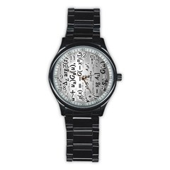 Science Formulas Stainless Steel Round Watch by Simbadda