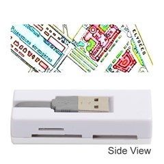 Paris Map Memory Card Reader (stick)  by Simbadda