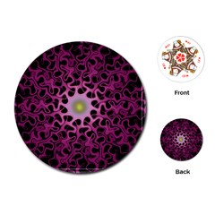 Cool Fractal Playing Cards (round)  by Simbadda