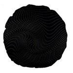 Distorted Net Pattern Large 18  Premium Round Cushions Back