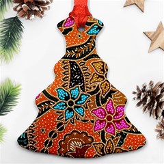 Colorful The Beautiful Of Art Indonesian Batik Pattern Ornament (christmas Tree)  by Simbadda