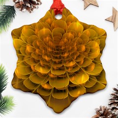 Yellow Flower Ornament (snowflake) by Simbadda