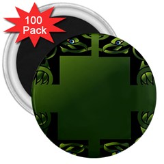 Celtic Corners 3  Magnets (100 Pack) by Simbadda