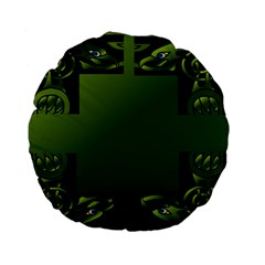 Celtic Corners Standard 15  Premium Flano Round Cushions by Simbadda