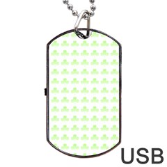 Shamrock Irish St Patrick S Day Dog Tag Usb Flash (two Sides) by Simbadda