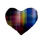 Colorful Abstract Background Standard 16  Premium Flano Heart Shape Cushions Back