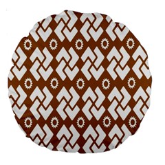 Art Abstract Background Pattern Large 18  Premium Round Cushions by Simbadda