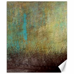 Aqua Textured Abstract Canvas 20  X 24   by digitaldivadesigns