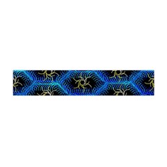 Blue Bee Hive Pattern Flano Scarf (mini) by Amaryn4rt