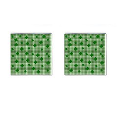 St  Patrick s Day Pattern Cufflinks (square) by Valentinaart
