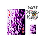 Bokeh Background In Purple Color Playing Cards 54 (Mini)  Front - Diamond8