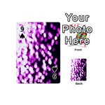 Bokeh Background In Purple Color Playing Cards 54 (Mini)  Front - Spade9