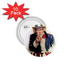 Uncle Sam 1 75  Buttons (10 Pack) by Valentinaart