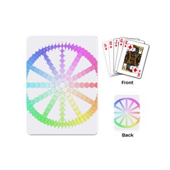 Polygon Evolution Wheel Geometry Playing Cards (mini)  by Amaryn4rt