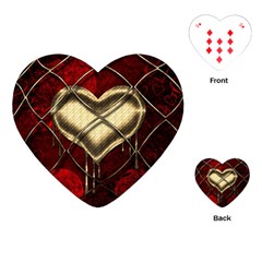 Love Hearth Background Scrapbooking Paper Playing Cards (heart)  by Amaryn4rt