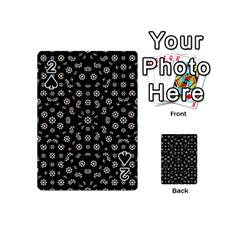 Dark Ditsy Floral Pattern Playing Cards 54 (mini)  by dflcprints