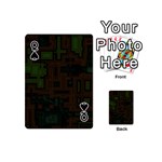 Circuit Board A Completely Seamless Background Design Playing Cards 54 (Mini)  Front - SpadeQ