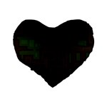 Circuit Board A Completely Seamless Background Design Standard 16  Premium Heart Shape Cushions Back