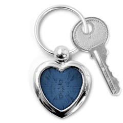 Zoom Digital Background Key Chains (heart)  by Simbadda