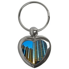 Two Abstract Architectural Patterns Key Chains (heart)  by Simbadda