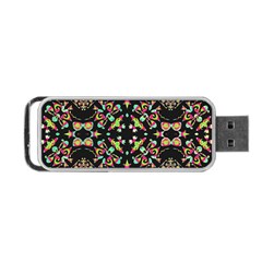 Abstract Elegant Background Pattern Portable Usb Flash (two Sides) by Simbadda