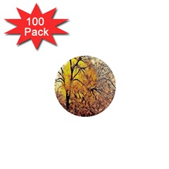 Summer Sun Set Fractal Forest Background 1  Mini Magnets (100 Pack)  by Simbadda
