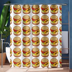 Hamburger Pattern Shower Curtain 60  X 72  (medium)  by Simbadda