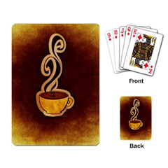 Coffee Drink Abstract Playing Card by Simbadda