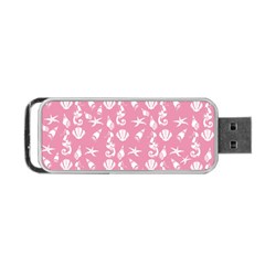 Seahorse Pattern Portable Usb Flash (one Side) by Valentinaart