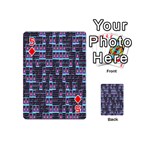 Techno Fractal Wallpaper Playing Cards 54 (Mini)  Front - Diamond5