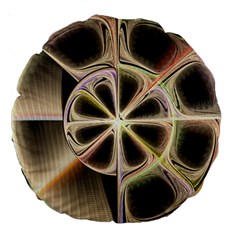 Background With Fractal Crazy Wheel Large 18  Premium Round Cushions by Simbadda