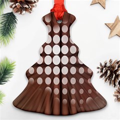 Technical Background With Circles And A Burst Of Color Ornament (christmas Tree)  by Simbadda