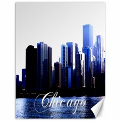 Abstract Of Downtown Chicago Effects Canvas 12  X 16   by Simbadda