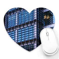 Modern Business Architecture Heart Mousepads by Simbadda