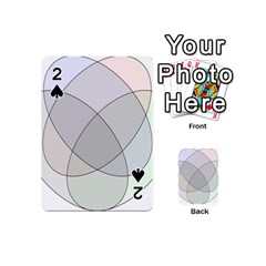 Four Way Venn Diagram Circle Playing Cards 54 (mini)  by Mariart