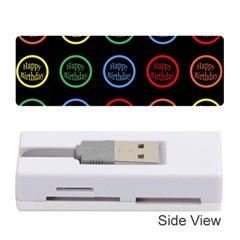 Happy Birthday Colorful Wallpaper Background Memory Card Reader (stick)  by Simbadda