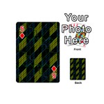Futuristic Dark Pattern Playing Cards 54 (Mini)  Front - Diamond5