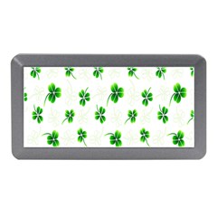 Leaf Green White Memory Card Reader (mini) by Mariart