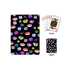 Japanese Food Sushi Fish Playing Cards (mini)  by Mariart